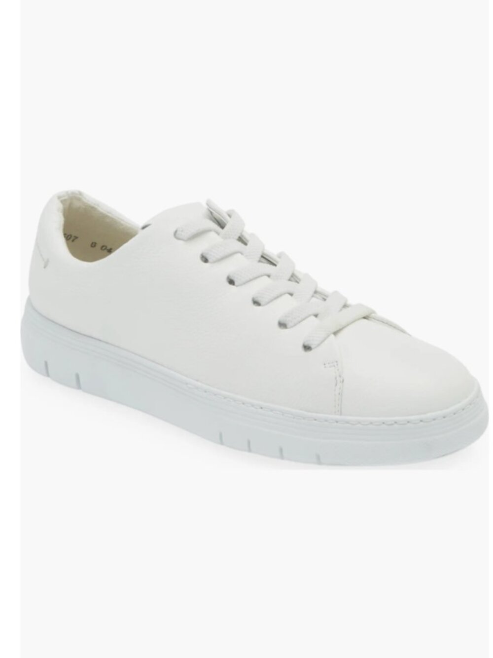 Paul Green White‎ Grip Sole Sneaker Leather Cream EU 3.5 US 6 Minimal